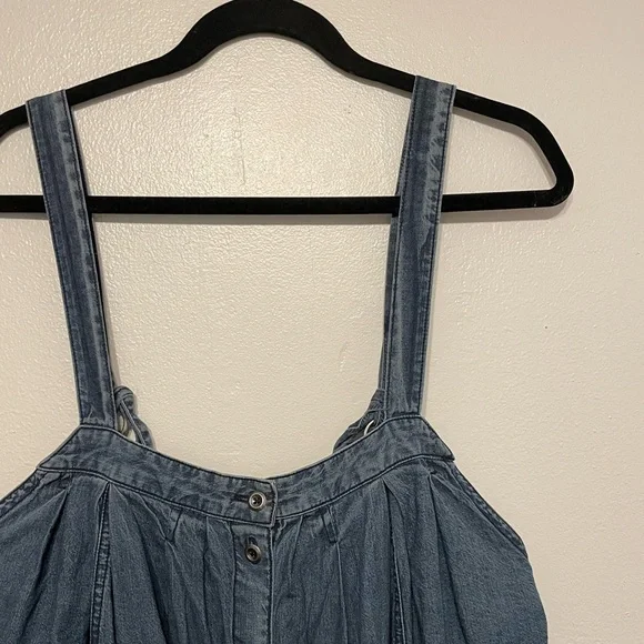 free people wild one denim mini dress, size large - Picture 9 of 9